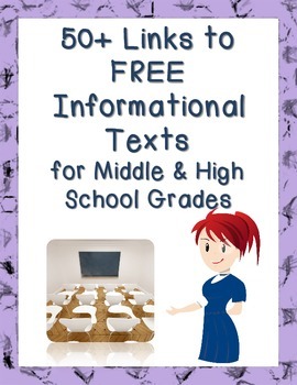 Preview of FREE Links to Informational Texts for Middle and High School Grades