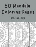 50 Mandala Coloring Sheets for Mindfulness and Relaxation 