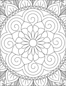 Refreshing Mandala Colouring Book For Adults – Mr Pencil