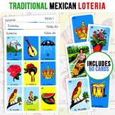 50 Mexican Loteria Game Cards | Kid Friendly | 3X3 Spanish Bingo