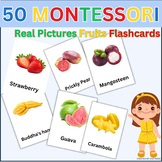 Fruits 50 Real Picture Flashcards. Learning Educational Ho