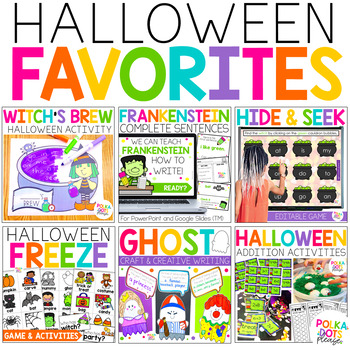 Preview of Halloween Activities | Crafts Writing Drawing Games and More!