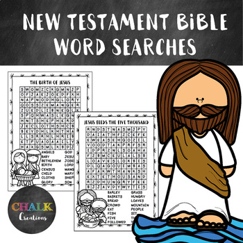 Preview of 50 New Testament Bible Word Searches