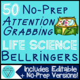 50 No-Prep Life Science Warm-Ups: A Set of Middle School B