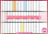 50 Notebook Paper KDP Interiors Printable - Each With 120 pages