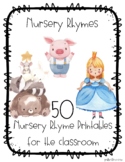 50 Nursery Rhyme Printables for your Preschool, Pre-k, & K
