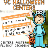Halloween VC Centers, Posters, Fluency Strips BUNDLE of 5 