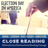 Election Day an Elections and Voting Differentiated Close Reading