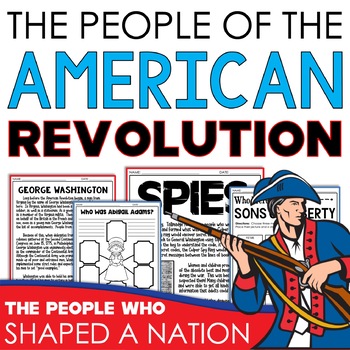 Preview of American Revolution People of the Revolutionary War Unit