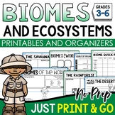 Biomes & Ecosystems 3rd 4th 4th Grade Printables & Graphic