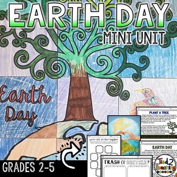 Preview of Earth Day Mini Unit with Collaboration Poster