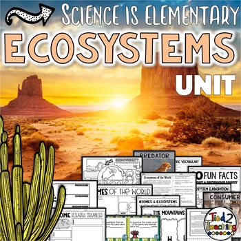 Preview of Ecosystems Activity Bundle with Reading Passages Biomes of the World Project