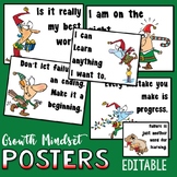 Elves Growth Mindset Posters EDITABLE