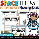 Space Last Week of School End of the Year Memory Book 2nd 