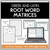 Greek and Latin Root Word Matrices