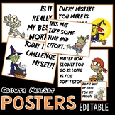 Halloween Growth Mindset Posters EDITABLE