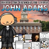 John Adams President Biography Pack Lesson Graphic Organiz
