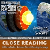Layers of the Earth - Differentiated Close Reading