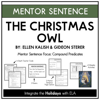 Preview of Mentor Sentence: The Christmas Owl