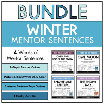 Preview of Mentor Sentences: Winter BUNDLE