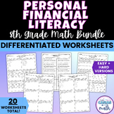 Personal Financial Literacy Differentiated Worksheets BUND