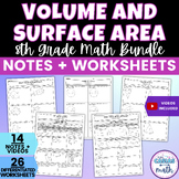 Surface Area and Volume Guided Notes Lessons and Worksheet