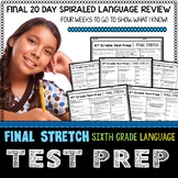 Test Prep 6th Grade Language Test Prep