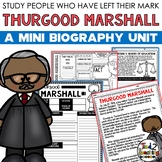 Thurgood Marshall Mini Biography Unit Black History Month 