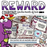 Valentines Day Party and February Reward Coupons Notes fro
