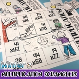 Winter Holiday Math Winter Multiplication Puzzles Math Fac