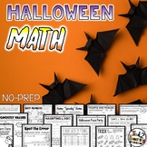 Halloween Math No Prep Halloween Activities