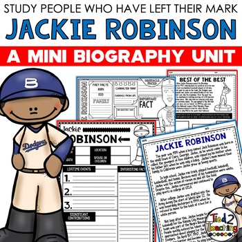 Jackie Robinson Biography Pack - Elementary Nest