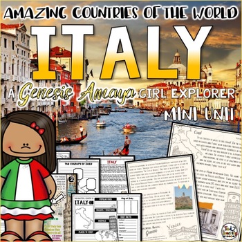 Preview of Italy Country Study Unit a Genesis Amaya Adventure Unit