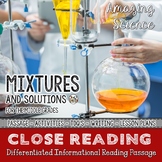 Mixtures and Solutions Differentiated Close Reading Passage