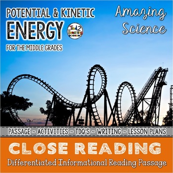 Preview of Potential and Kinetic Energy Differentiated Close Reading Passage