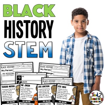 Preview of Black History Month STEM Biography Activities STEM Challenges