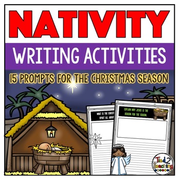Preview of Christmas Writing Prompts Nativity and Religious Theme