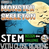 Construct a Monster Skeleton Halloween STEM Challenge