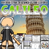Galileo Biography Pack Lesson Reading Passages Poster Grap