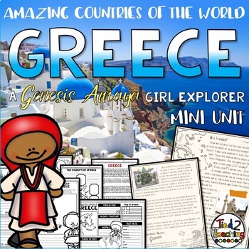 Preview of Greece Country Study Unit a Genesis Amaya Adventure Unit