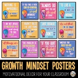 Growth Mindset Posters AND Growth Mindset Bulletin Board