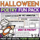 Halloween Poetry Fun Pack and Reading Comprehension