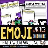 Halloween Writing Activity Emoji Writes