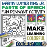 Martin Luther King Jr Parts of Speech Color by Number Colo