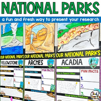 Preview of National Parks Research Report Project Informational Report Writing Reports