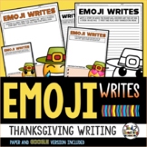 Thanksgiving Writing Activity Emoji Writes
