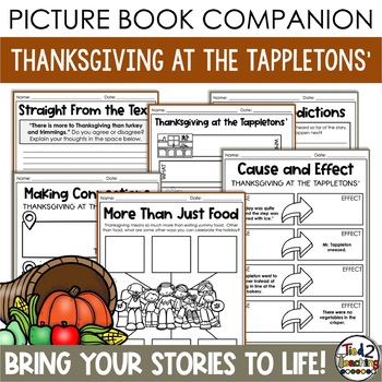 Preview of Thanksgiving at the Tappletons' Book Companion with Book Pennant