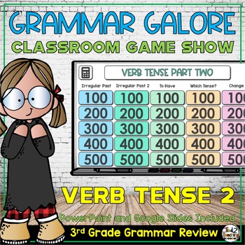 Preview of Verb Tense Part 2 PowerPoint Game Show for 3rd Grade