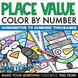 Winter Coloring Pages Place Value Homework Morning Work Co