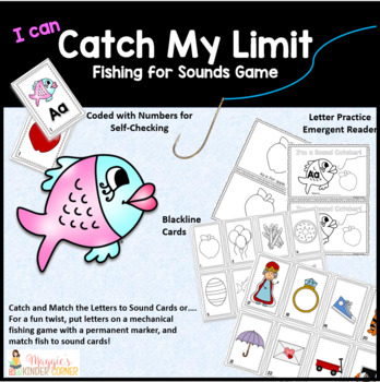 Letter Sound Fishing Game and Activities by Maggie's Kinder
